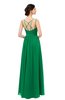 ColsBM Bryn Green Bridesmaid Dresses Floor Length Sash Sleeveless Simple A-line Criss-cross Straps
