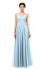 ColsBM Bryn Ice Blue Bridesmaid Dresses Floor Length Sash Sleeveless Simple A-line Criss-cross Straps