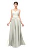 ColsBM Bryn Ivory Bridesmaid Dresses Floor Length Sash Sleeveless Simple A-line Criss-cross Straps
