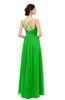 ColsBM Bryn Jasmine Green Bridesmaid Dresses Floor Length Sash Sleeveless Simple A-line Criss-cross Straps