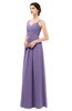 ColsBM Bryn Lilac Bridesmaid Dresses Floor Length Sash Sleeveless Simple A-line Criss-cross Straps