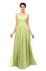 ColsBM Bryn Lime Sherbet Bridesmaid Dresses Floor Length Sash Sleeveless Simple A-line Criss-cross Straps