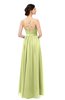ColsBM Bryn Lime Sherbet Bridesmaid Dresses Floor Length Sash Sleeveless Simple A-line Criss-cross Straps
