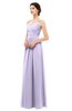 ColsBM Bryn Pastel Lilac Bridesmaid Dresses Floor Length Sash Sleeveless Simple A-line Criss-cross Straps
