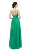 ColsBM Bryn Pepper Green Bridesmaid Dresses Floor Length Sash Sleeveless Simple A-line Criss-cross Straps