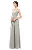 ColsBM Bryn Platinum Bridesmaid Dresses Floor Length Sash Sleeveless Simple A-line Criss-cross Straps