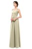 ColsBM Bryn Putty Bridesmaid Dresses Floor Length Sash Sleeveless Simple A-line Criss-cross Straps