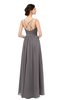 ColsBM Bryn Ridge Grey Bridesmaid Dresses Floor Length Sash Sleeveless Simple A-line Criss-cross Straps