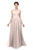 ColsBM Bryn Silver Peony Bridesmaid Dresses Floor Length Sash Sleeveless Simple A-line Criss-cross Straps