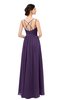 ColsBM Bryn Violet Bridesmaid Dresses Floor Length Sash Sleeveless Simple A-line Criss-cross Straps