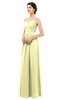 ColsBM Bryn Wax Yellow Bridesmaid Dresses Floor Length Sash Sleeveless Simple A-line Criss-cross Straps