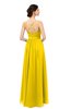 ColsBM Bryn Yellow Bridesmaid Dresses Floor Length Sash Sleeveless Simple A-line Criss-cross Straps