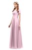 ColsBM Morgan Mist Pink Bridesmaid Dresses Zip up A-line Traditional Sash Bateau Short Sleeve