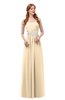 ColsBM Jess Apricot Gelato Bridesmaid Dresses Sleeveless Appliques Strapless A-line Zipper Modern