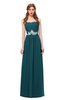 ColsBM Jess Blue Green Bridesmaid Dresses Sleeveless Appliques Strapless A-line Zipper Modern