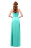 ColsBM Jess Blue Turquoise Bridesmaid Dresses Sleeveless Appliques Strapless A-line Zipper Modern