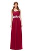 ColsBM Jess Dark Red Bridesmaid Dresses Sleeveless Appliques Strapless A-line Zipper Modern