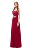 ColsBM Jess Dark Red Bridesmaid Dresses Sleeveless Appliques Strapless A-line Zipper Modern