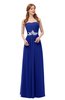 ColsBM Jess Electric Blue Bridesmaid Dresses Sleeveless Appliques Strapless A-line Zipper Modern