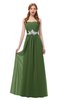 ColsBM Jess Garden Green Bridesmaid Dresses Sleeveless Appliques Strapless A-line Zipper Modern