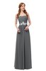 ColsBM Jess Grey Bridesmaid Dresses Sleeveless Appliques Strapless A-line Zipper Modern