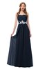 ColsBM Jess Navy Blue Bridesmaid Dresses Sleeveless Appliques Strapless A-line Zipper Modern