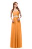 ColsBM Jess Orange Bridesmaid Dresses Sleeveless Appliques Strapless A-line Zipper Modern