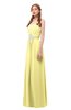 ColsBM Jess Pastel Yellow Bridesmaid Dresses Sleeveless Appliques Strapless A-line Zipper Modern