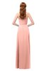ColsBM Jess Peach Bridesmaid Dresses Sleeveless Appliques Strapless A-line Zipper Modern