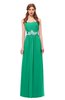 ColsBM Jess Pepper Green Bridesmaid Dresses Sleeveless Appliques Strapless A-line Zipper Modern