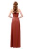 ColsBM Jess Rust Bridesmaid Dresses Sleeveless Appliques Strapless A-line Zipper Modern
