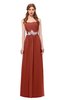 ColsBM Jess Rust Bridesmaid Dresses Sleeveless Appliques Strapless A-line Zipper Modern