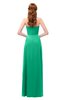 ColsBM Jess Sea Green Bridesmaid Dresses Sleeveless Appliques Strapless A-line Zipper Modern