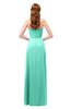 ColsBM Jess Seafoam Green Bridesmaid Dresses Sleeveless Appliques Strapless A-line Zipper Modern