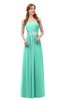 ColsBM Jess Seafoam Green Bridesmaid Dresses Sleeveless Appliques Strapless A-line Zipper Modern