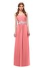 ColsBM Jess Shell Pink Bridesmaid Dresses Sleeveless Appliques Strapless A-line Zipper Modern