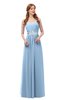 ColsBM Jess Sky Blue Bridesmaid Dresses Sleeveless Appliques Strapless A-line Zipper Modern