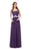 ColsBM Jess Violet Bridesmaid Dresses Sleeveless Appliques Strapless A-line Zipper Modern