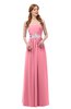 ColsBM Jess Watermelon Bridesmaid Dresses Sleeveless Appliques Strapless A-line Zipper Modern