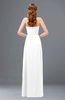 ColsBM Jess White Bridesmaid Dresses Sleeveless Appliques Strapless A-line Zipper Modern