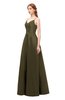 ColsBM Aubrey Beech Bridesmaid Dresses V-neck Sleeveless A-line Criss-cross Straps Sash Classic