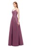 ColsBM Aubrey Dusty Lavender Bridesmaid Dresses V-neck Sleeveless A-line Criss-cross Straps Sash Classic