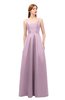 ColsBM Aubrey Fragrant Lilac Bridesmaid Dresses V-neck Sleeveless A-line Criss-cross Straps Sash Classic