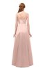 ColsBM Aubrey Pastel Pink Bridesmaid Dresses V-neck Sleeveless A-line Criss-cross Straps Sash Classic