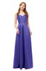 ColsBM Aubrey Purple Opulence Bridesmaid Dresses V-neck Sleeveless A-line Criss-cross Straps Sash Classic