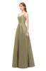 ColsBM Aubrey Sponge Bridesmaid Dresses V-neck Sleeveless A-line Criss-cross Straps Sash Classic