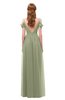 ColsBM Taylor Bog Bridesmaid Dresses A-line Off The Shoulder Short Sleeve Zipper Floor Length Simple