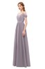 ColsBM Taylor Cameo Bridesmaid Dresses A-line Off The Shoulder Short Sleeve Zipper Floor Length Simple