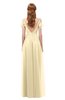 ColsBM Taylor Cornhusk Bridesmaid Dresses A-line Off The Shoulder Short Sleeve Zipper Floor Length Simple