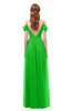 ColsBM Taylor Jasmine Green Bridesmaid Dresses A-line Off The Shoulder Short Sleeve Zipper Floor Length Simple